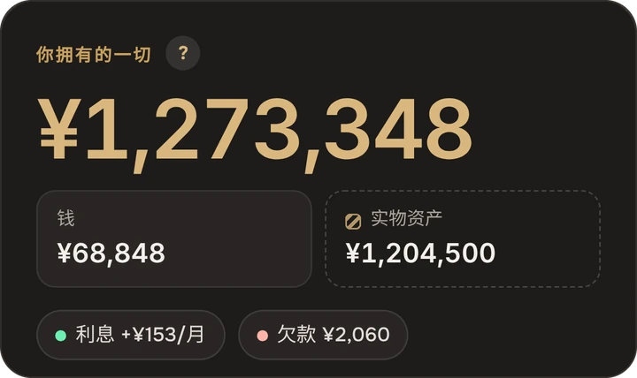 我总共有多少钱