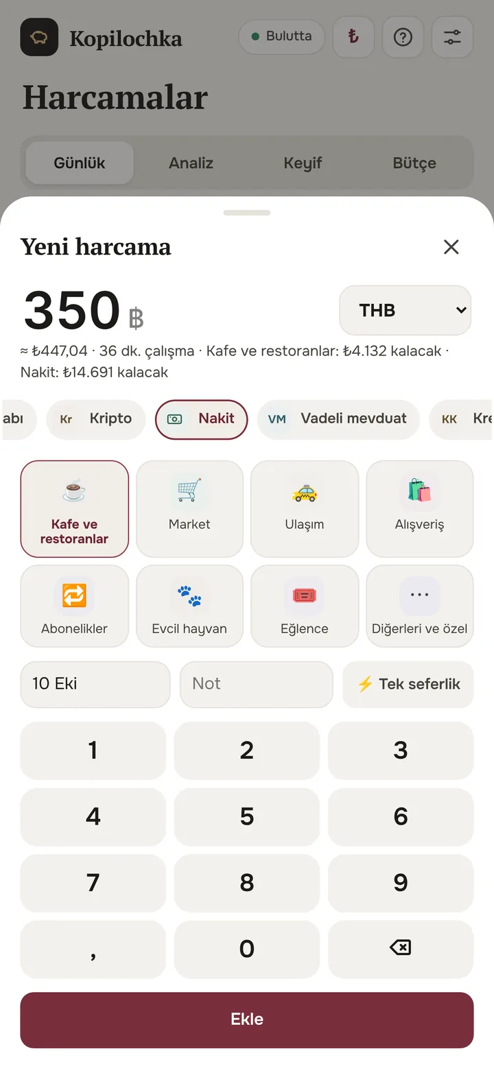 Dolara çevrilen 350 bahtlık yeni harcama